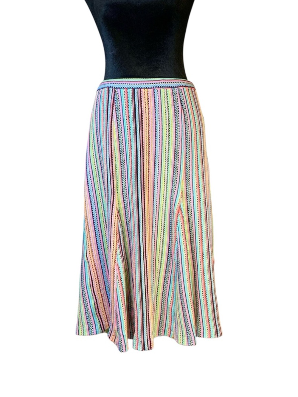 Anthropologie Maeve Spectral Stripe Skirt Size Medium